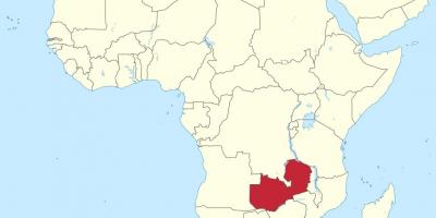 Kaart van afrika tonen Zambia
